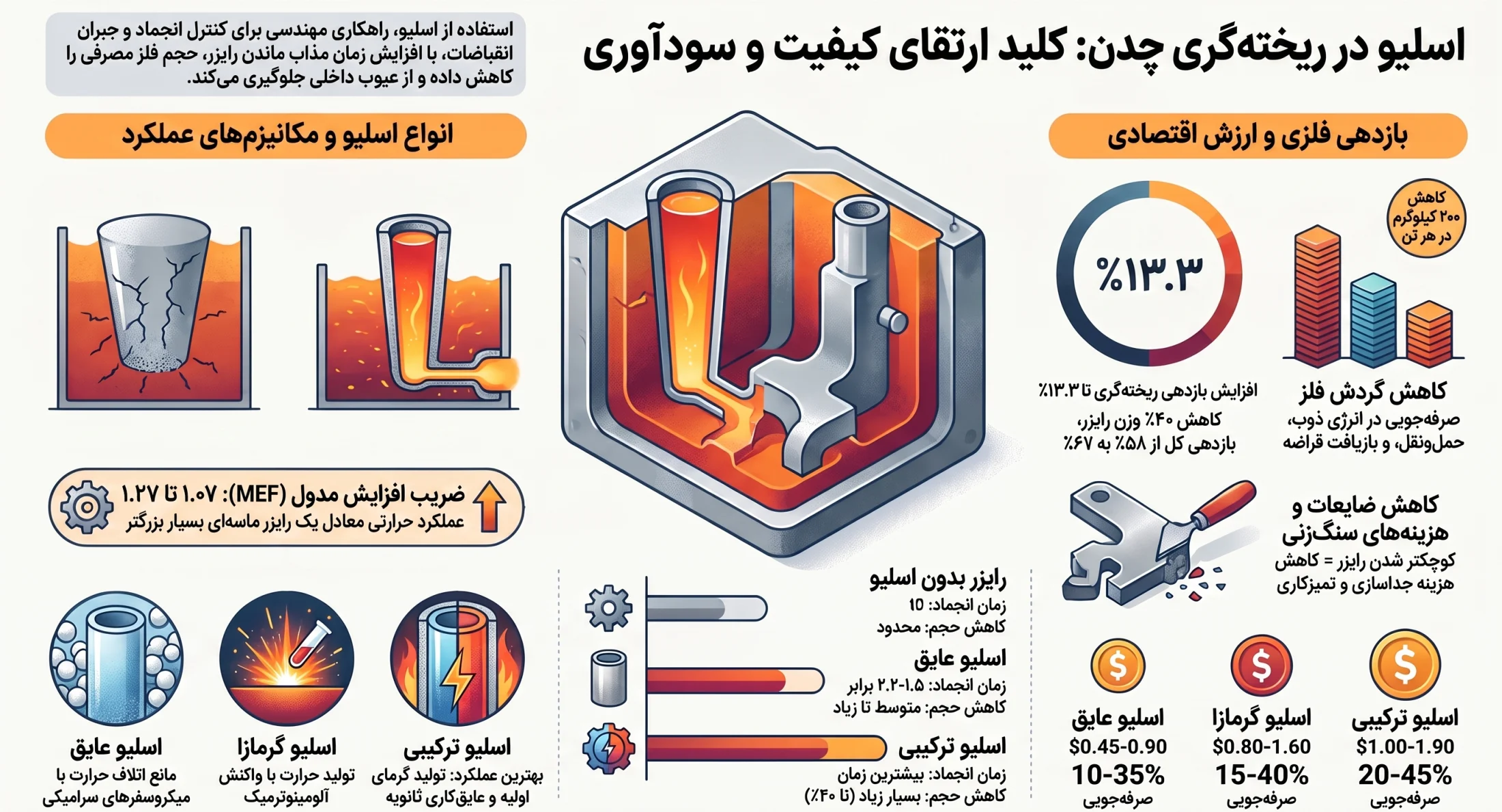 اسلیو رایزر؛ راهکاری مؤثر برای بهبود کیفیت ریخته‌گر